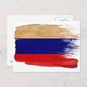 Cartes postales du drapeau de Russie (Devant / Derrière)