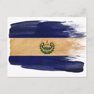 Cartes postales du drapeau d'El Salvador