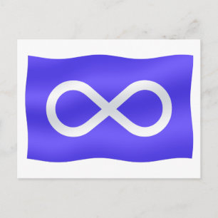 Cartes postales du drapeau des Métis Buffalo