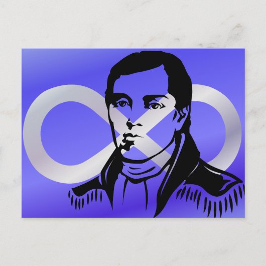 Cartes postales du drapeau des Métis Premier chef (Devant)