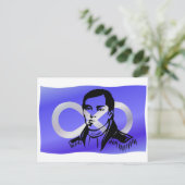 Cartes postales du drapeau des Métis Premier chef  (Debout devant)