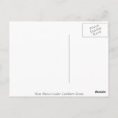 Cartes postales du drapeau des Métis Premier chef  (Dos)