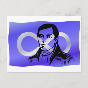 Cartes postales du drapeau des Métis Premier chef 