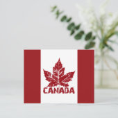Cartes postales du drapeau du Canada Cartes postal (Debout devant)