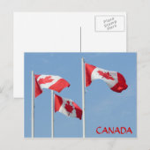 Cartes postales du drapeau du Canada Cartes postal (Devant / Derrière)