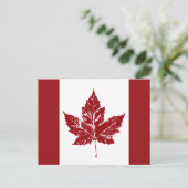 Cartes postales du drapeau du Canada Cartes postal (Debout devant)