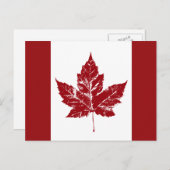 Cartes postales du drapeau du Canada Cartes postal (Devant / Derrière)