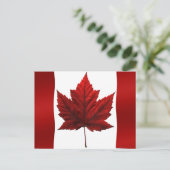 Cartes postales du drapeau du Canada Cartes postal (Debout devant)