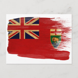 Cartes postales du drapeau du Manitoba