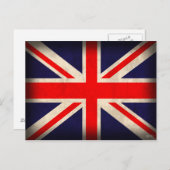 Cartes postales du drapeau du Royaume-Uni (Devant / Derrière)