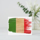 Cartes postales du drapeau italien (Debout devant)