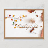 Cartes postales du feuillage de Thanksgiving 03 (Devant)