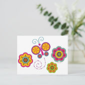 Cartes postales du jardin papillon (Debout devant)