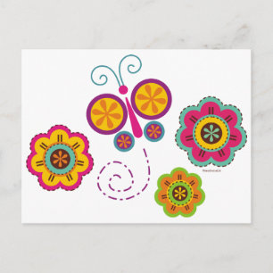 Cartes postales du jardin papillon