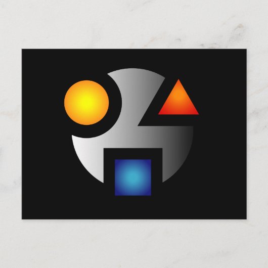 Cartes postales du logo crypté MI (Devant)