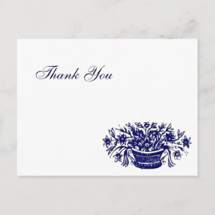 Cartes postales du panier à fleurs en Merci person