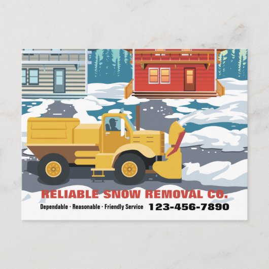 Cartes postales du service de suppression de neige (Devant)