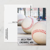 CARTES POSTALES DU STADE DE BASEBALL DE CINCINNATI (Devant / Derrière)