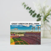 CARTES POSTALES DU STADE DE BASEBALL DE CINCINNATI (Debout devant)