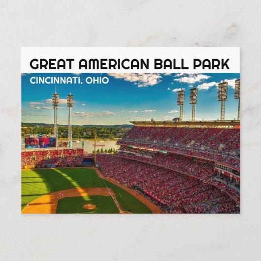 CARTES POSTALES DU STADE DE BASEBALL DE CINCINNATI (Devant)