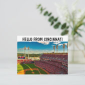 CARTES POSTALES DU STADE DE CINCINNATI (Debout devant)