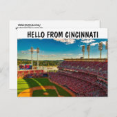 CARTES POSTALES DU STADE DE CINCINNATI (Devant / Derrière)