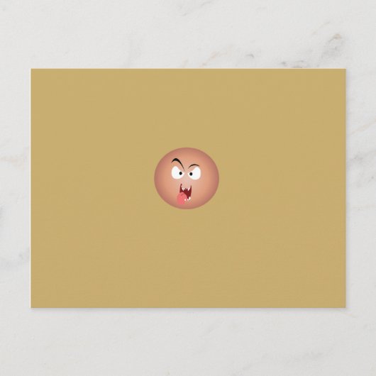 Cartes postales du visage fou (Devant)