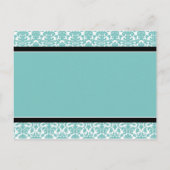 Cartes postales Elopement Faire-part Turquoise Dam (Dos)