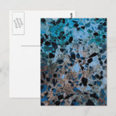 Cartes postales en granit bleu (Devant / Derrière)