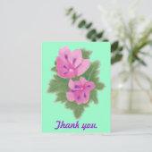 Cartes postales en Merci de géranium rose (Debout devant)
