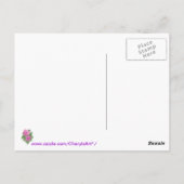 Cartes postales en Merci de géranium rose (Dos)