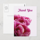 Cartes postales en Merci de tulipes violettes (Devant / Derrière)
