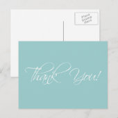 Cartes postales en Merci Mariage bleu blanc (Devant / Derrière)