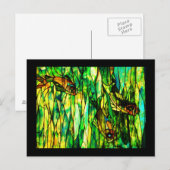 Cartes postales en verre-Tiffany 13 (Devant / Derrière)