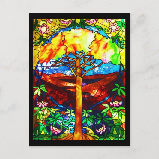 Cartes postales en verre-Tiffany 5 (Devant)