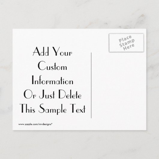 Cartes Postales "Enregistrez la Date" (Dos)