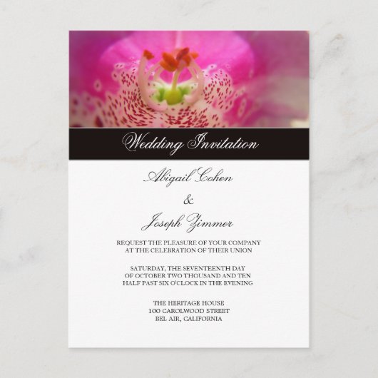 Cartes postales faire-part de mariage (Devant)