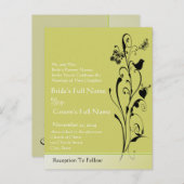 Cartes postales Faire-part de mariage bon marché (Devant / Derrière)