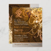 Cartes postales Faire-part de mariage bon marché (Devant / Derrière)