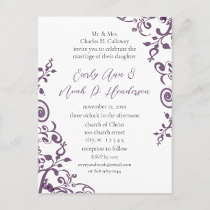 Cartes postales Faire-part de mariage bon marché