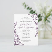 Cartes postales Faire-part de mariage bon marché (Debout devant)