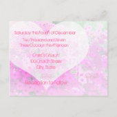 Cartes postales Faire-part de mariage bon marché (Dos)