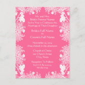 Cartes postales Faire-part de mariage bon marché (Devant)