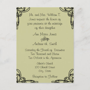 Cartes postales Faire-part de mariage bon marché