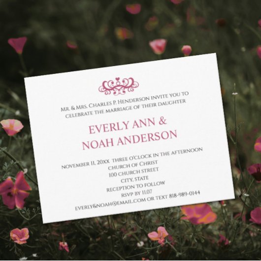 Cartes postales Faire-part de mariage bon marché