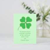 Cartes postales Faire-part de mariage or Shamrock  (Debout devant)