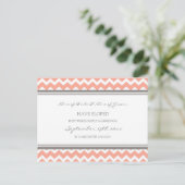 Cartes postales Faire-part Elopement Gris corail (Debout devant)