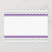 Cartes postales Faire-part Elopement gris violet (Dos)