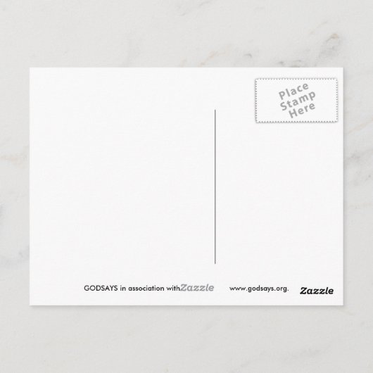 Cartes postales faites sur commande (Dos)