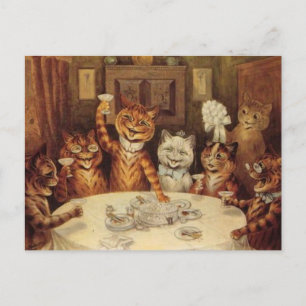 Cartes postales FÊTE DE CHATS LOUIS WAIN